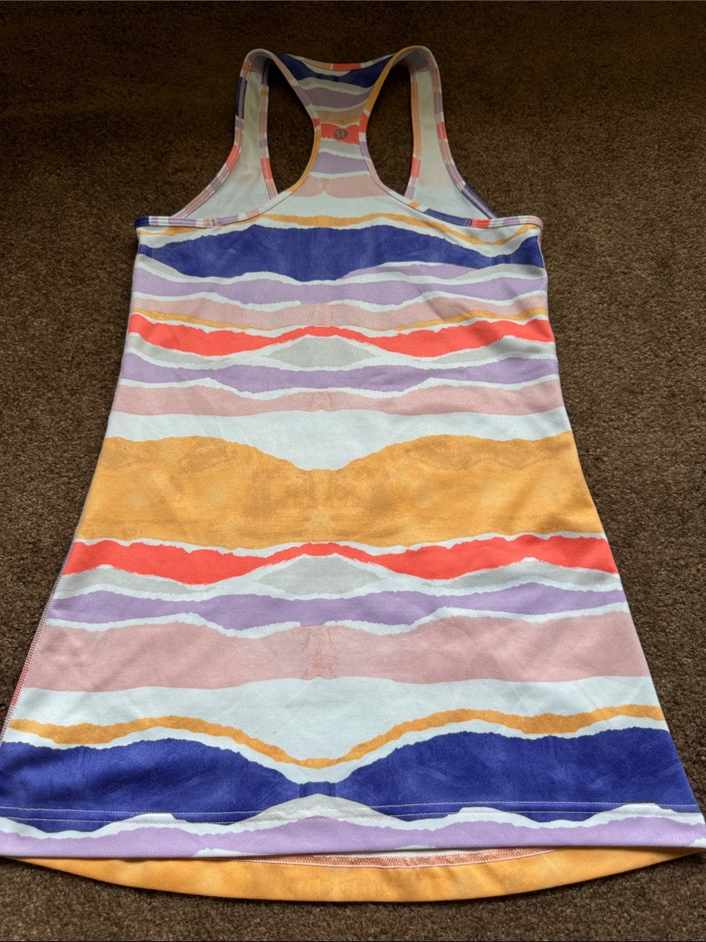 Lululemon Striped Racerback Tank multicolor